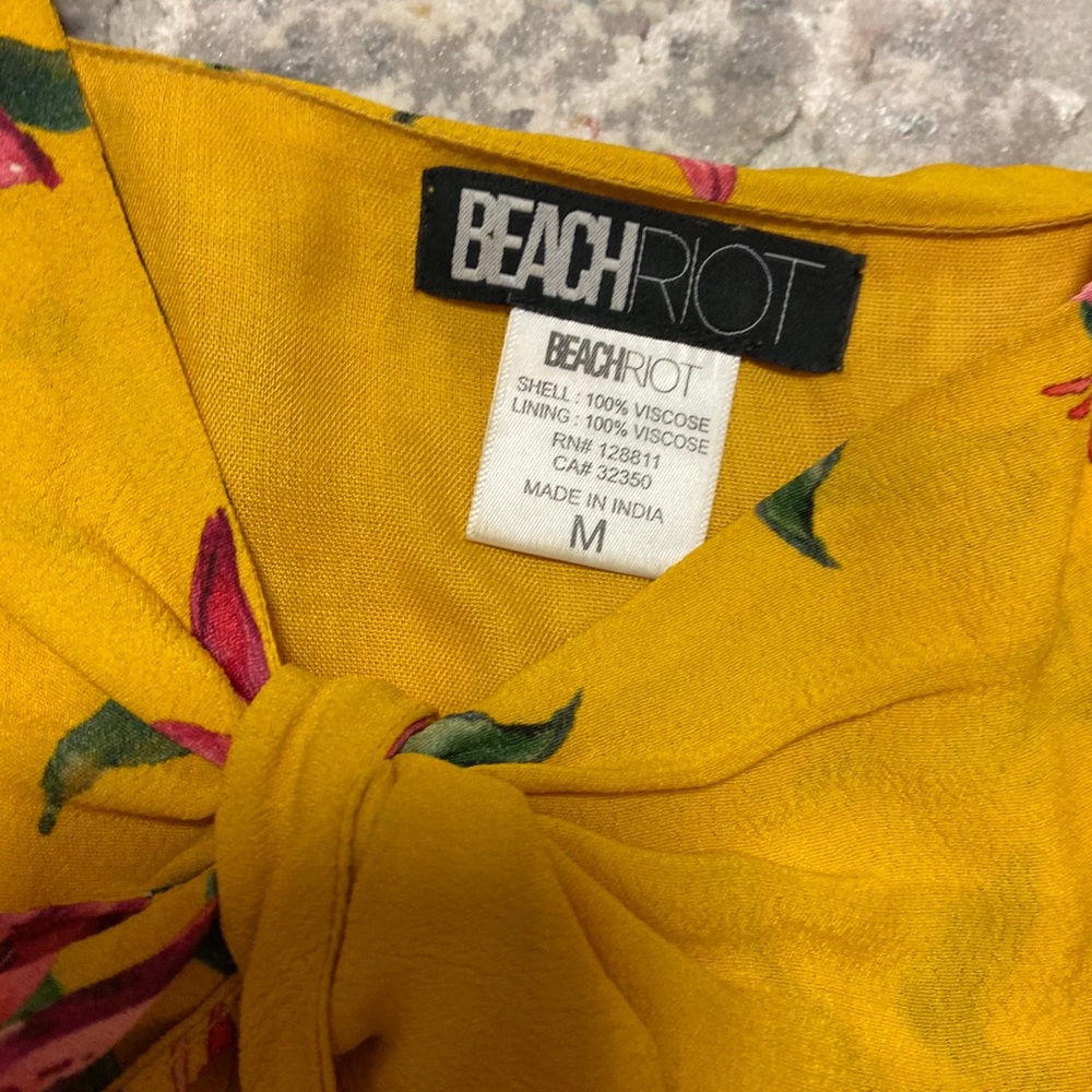 Beach Riot Yellow Floral Mini Dress - Picture 5 of 8